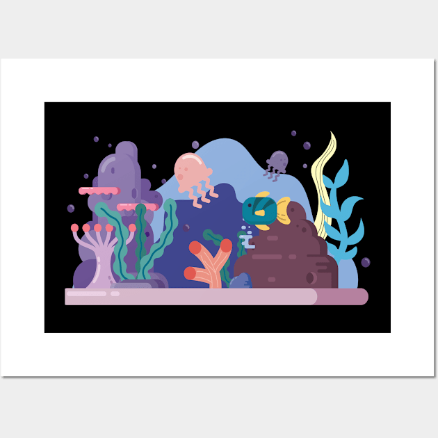 Underwater life Wall Art by joeymono